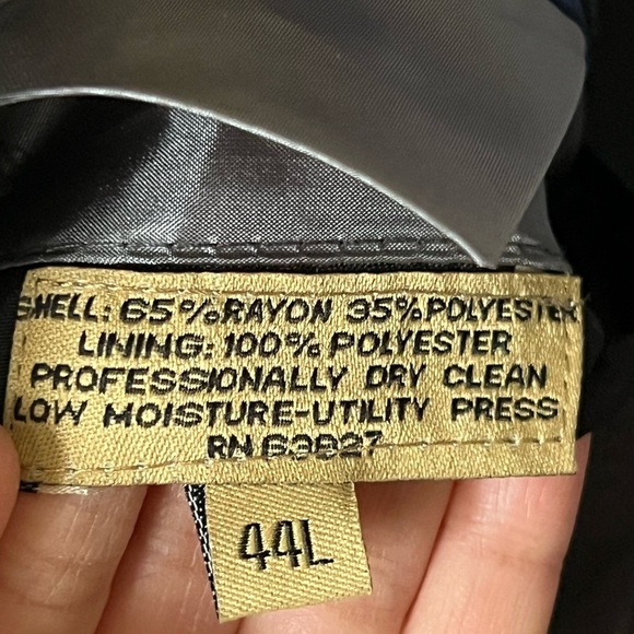 Stacy Adams Gold Mens Gray 44L Suit Sport Coat Formal Career Old Money Business - Picture 9 of 17